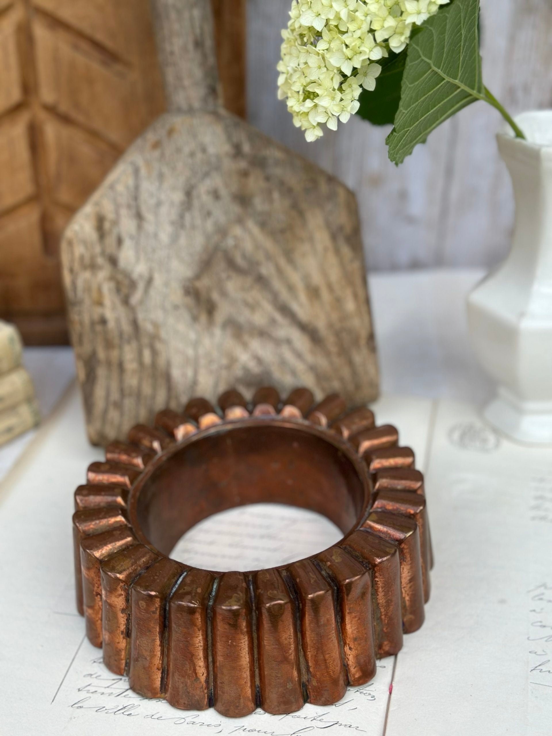 19th century copper cake mold