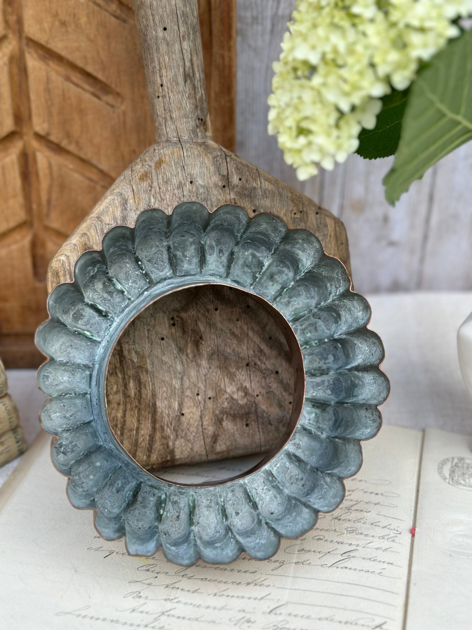 19th century copper cake mold