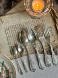 36-piece flatware set by ERCUIS silversmiths