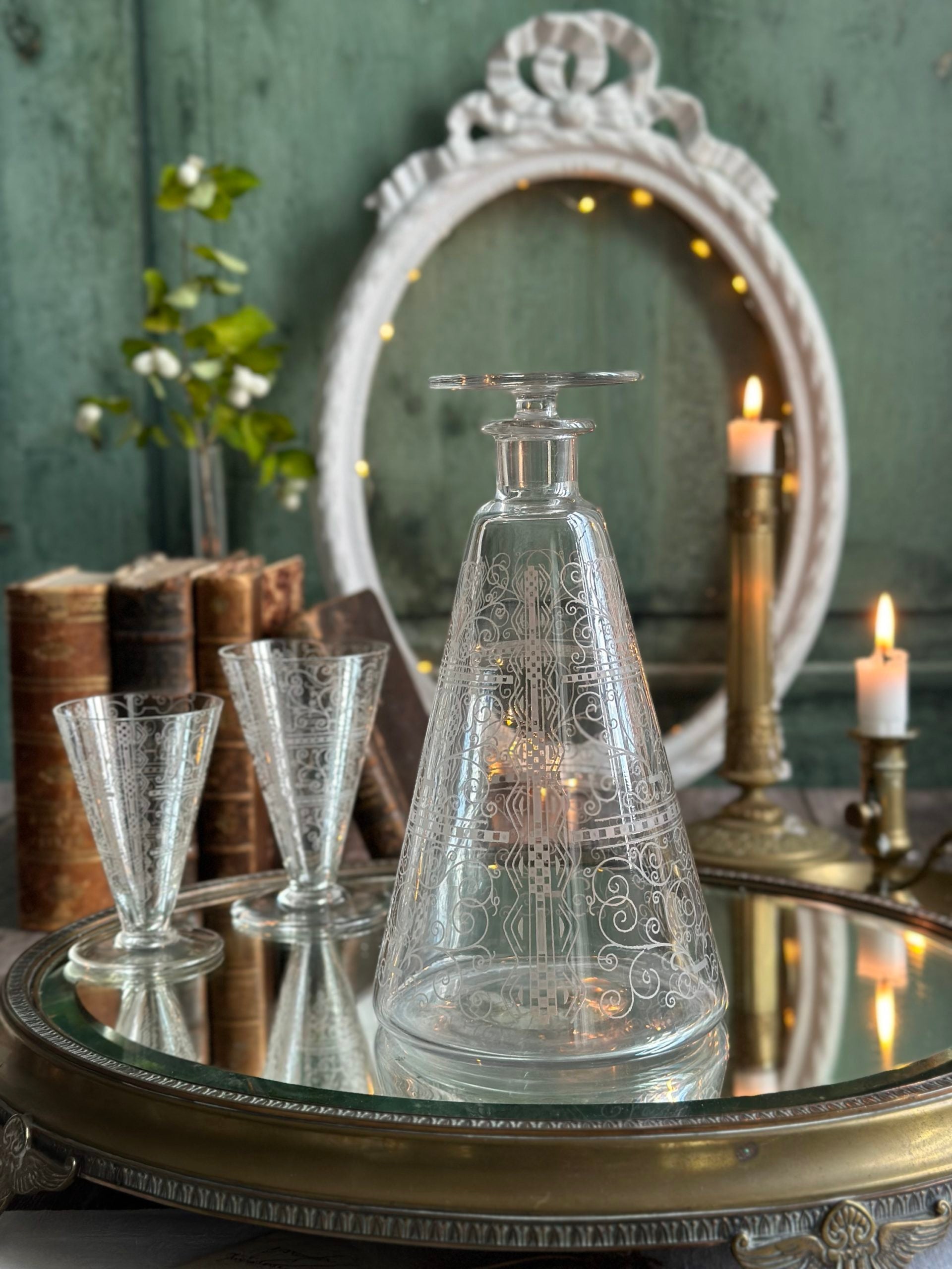 Baccarat crystal decanter, Lido model - the 1930s