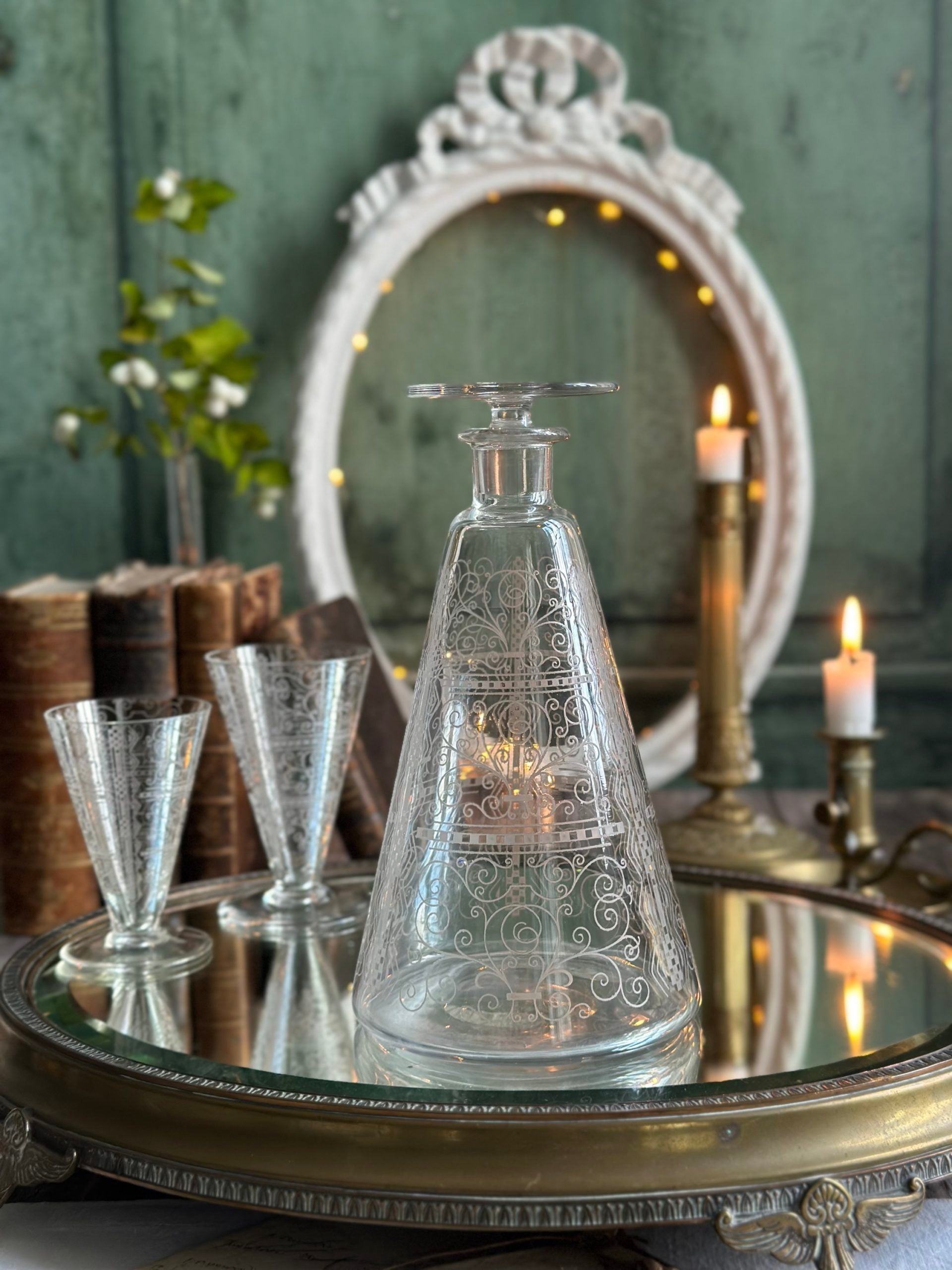 Baccarat crystal decanter, Lido model - the 1930s