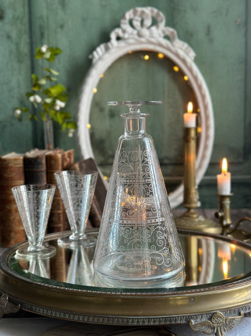 Baccarat crystal decanter, Lido model - the 1930s