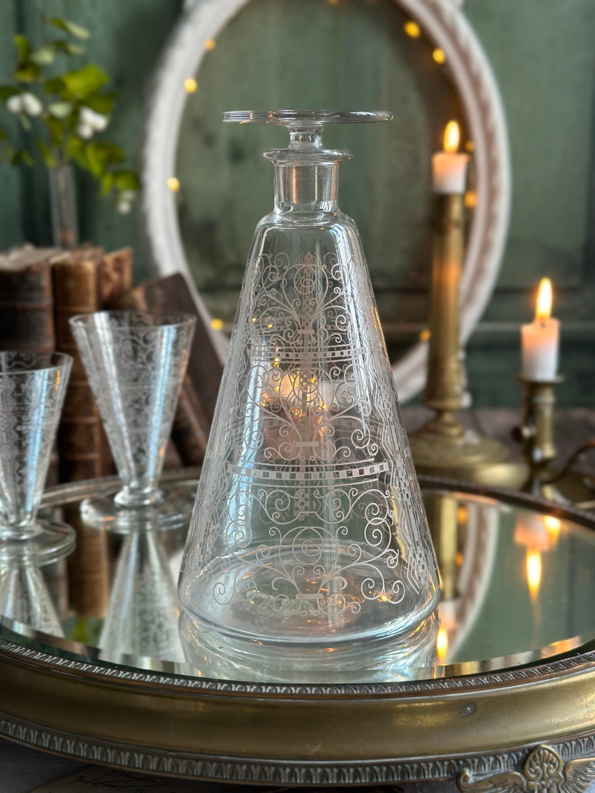 Baccarat crystal decanter, Lido model - the 1930s
