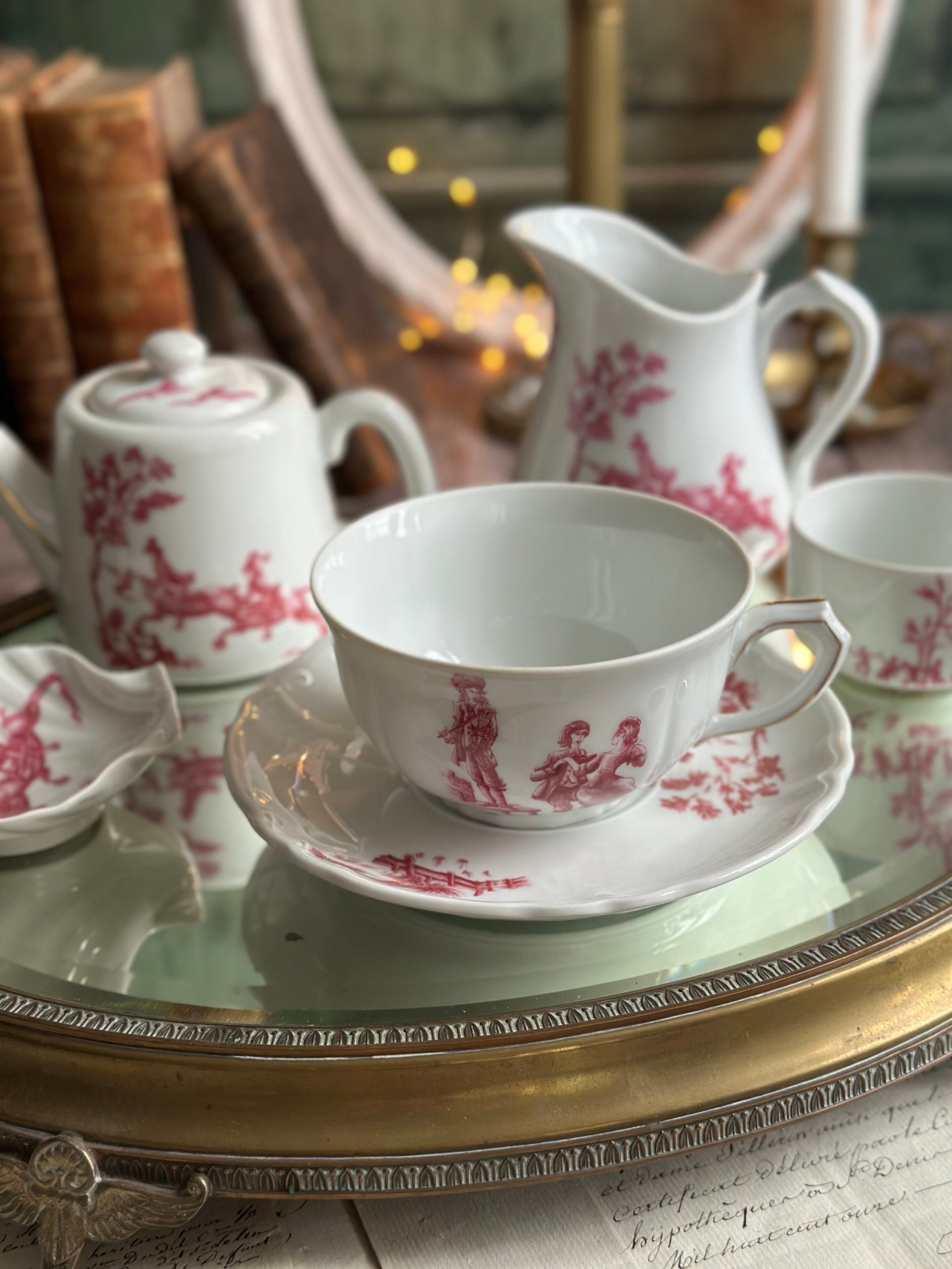 Haviland porcelain breakfast set