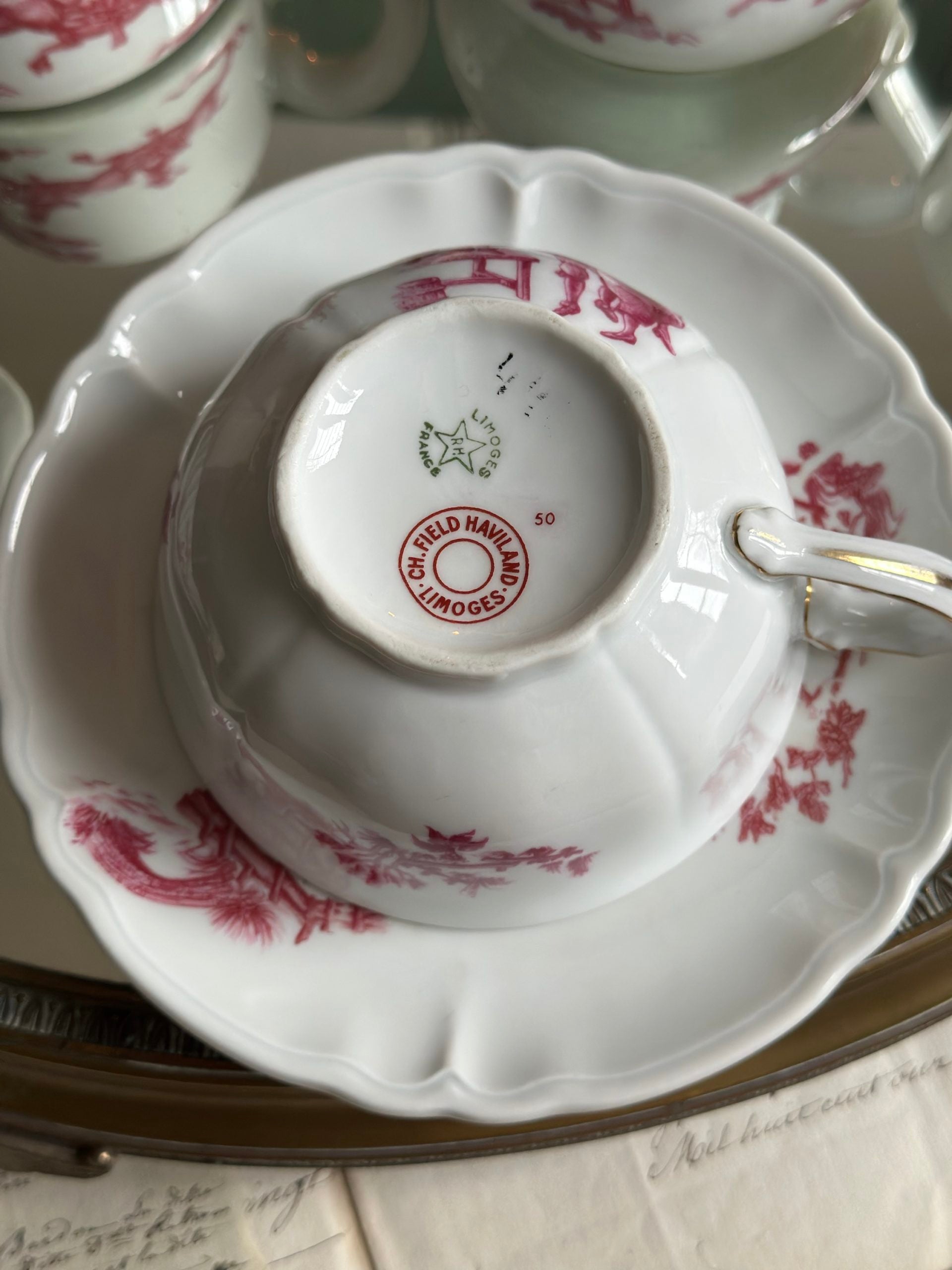 Haviland porcelain breakfast set