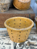 Grand pot faisselle jaune