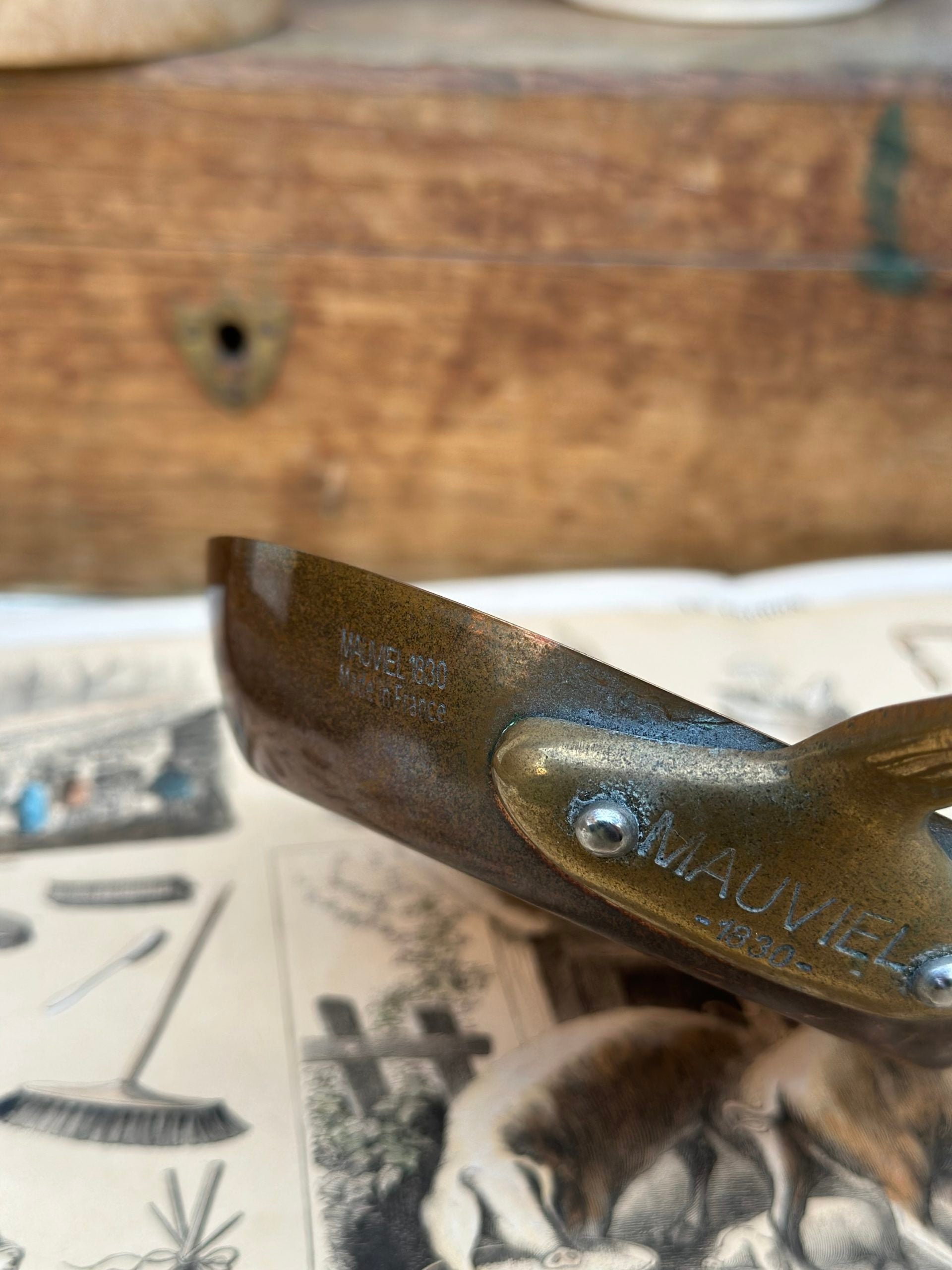 Mauviel M'Minis 12cm copper frying pan - bronze handle