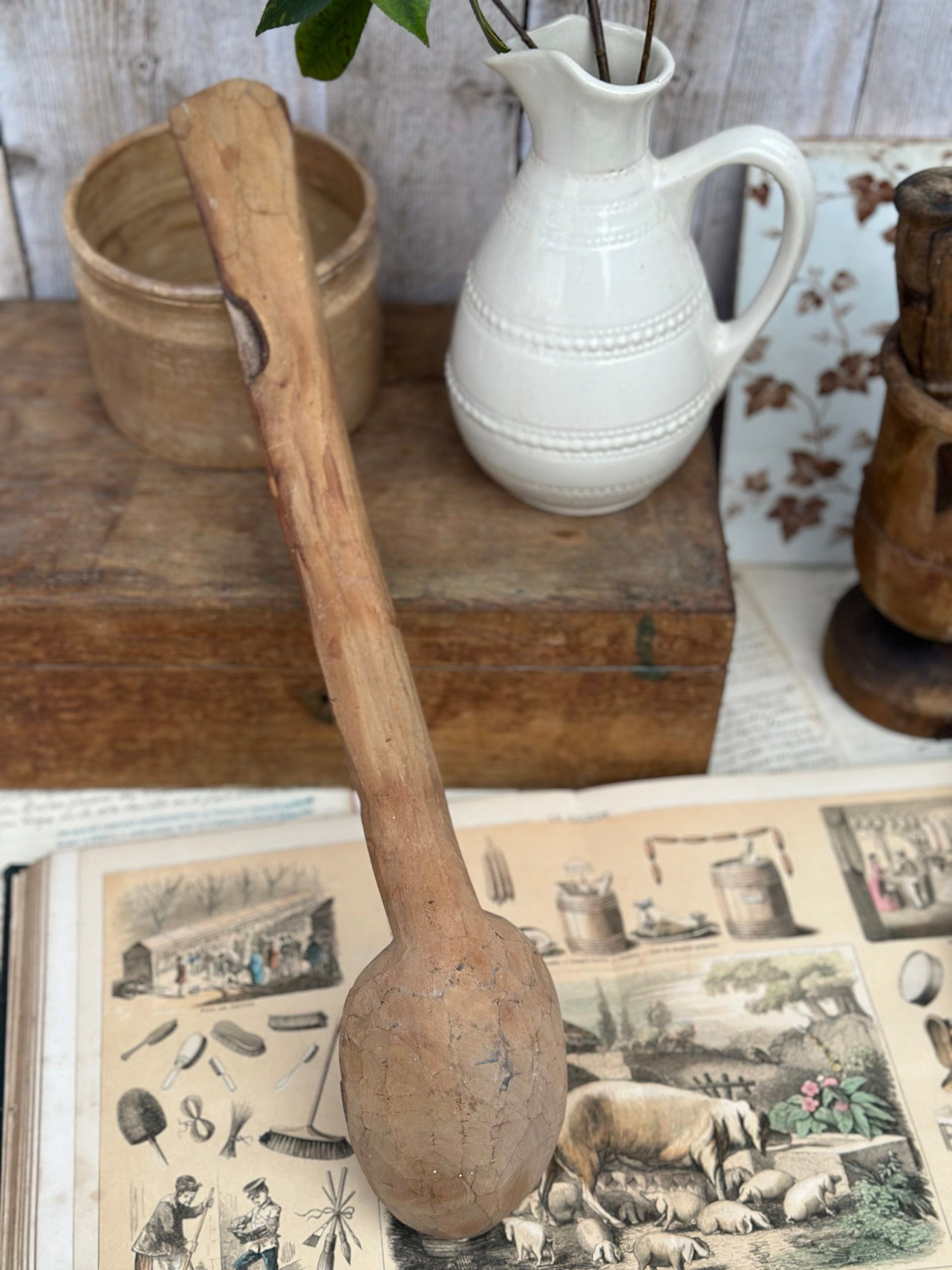 II. Very large wooden spoon