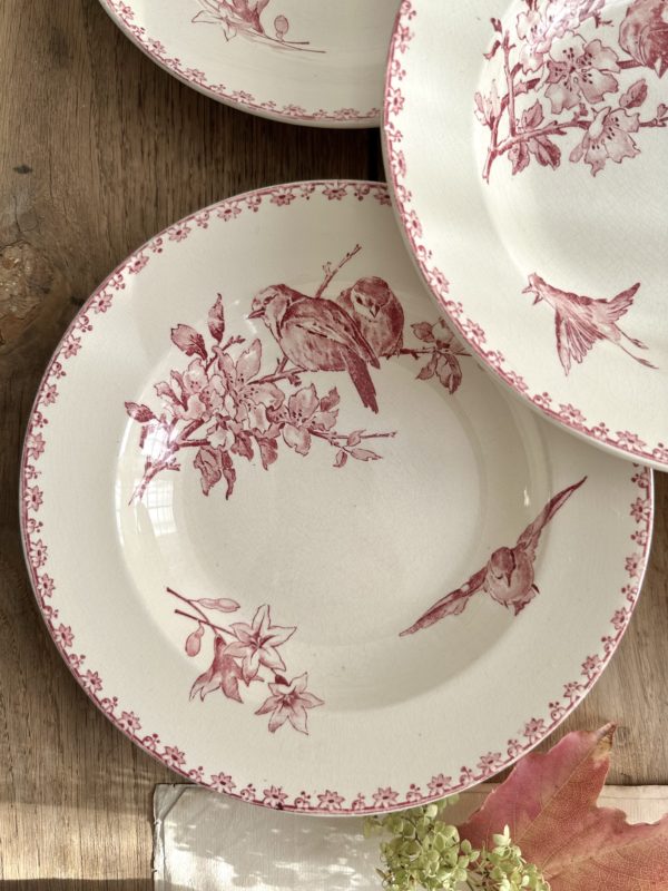 I. Ensemble de 6 assiettes creuses Sarreguemines Favori – Image 2