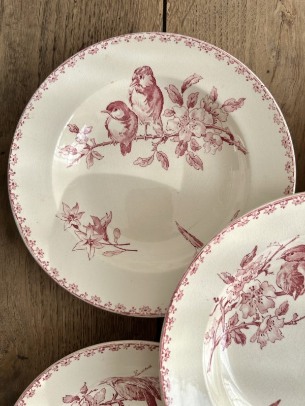 I. Ensemble de 6 assiettes creuses Sarreguemines Favori – Image 3