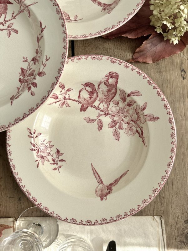 I. Ensemble de 6 assiettes creuses Sarreguemines Favori – Image 5