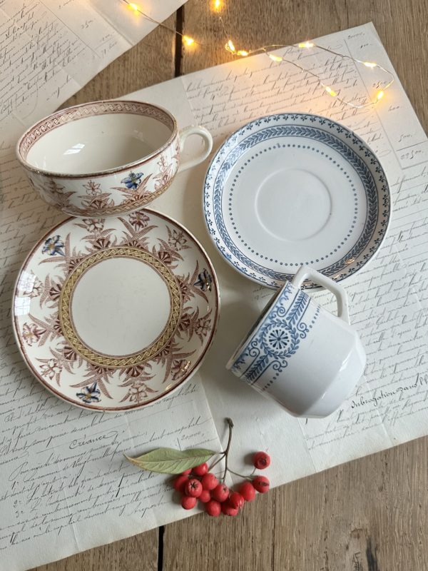 Deux tasses Sarreguemines