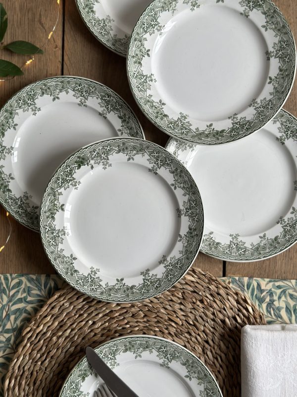 Ensemble de 6 assiettes à dessert St Amand Hamage modèle Estival – Image 2
