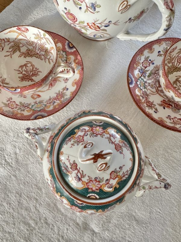 Sublime service à thé Sarreguemines - XIXème - Minton – Image 12