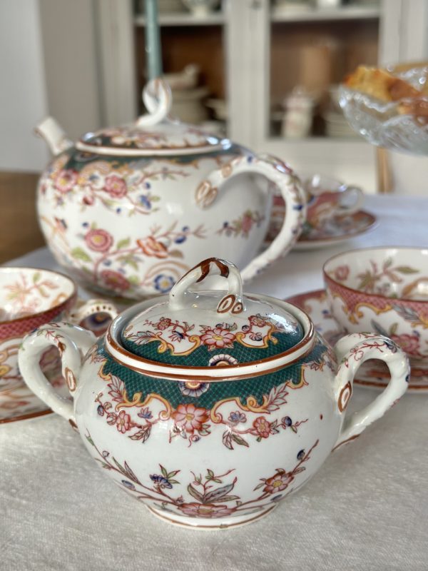 Sublime service à thé Sarreguemines - XIXème - Minton – Image 11