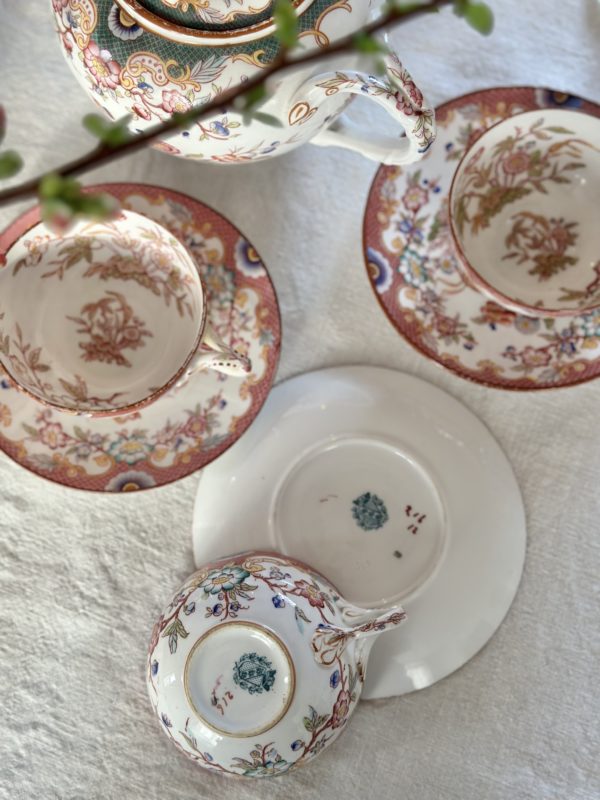 Sublime service à thé Sarreguemines - XIXème - Minton – Image 9