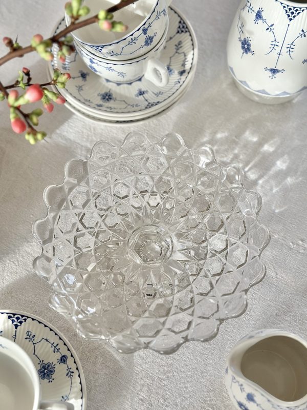 Petit compotier/plat piédouche en verre – Image 4