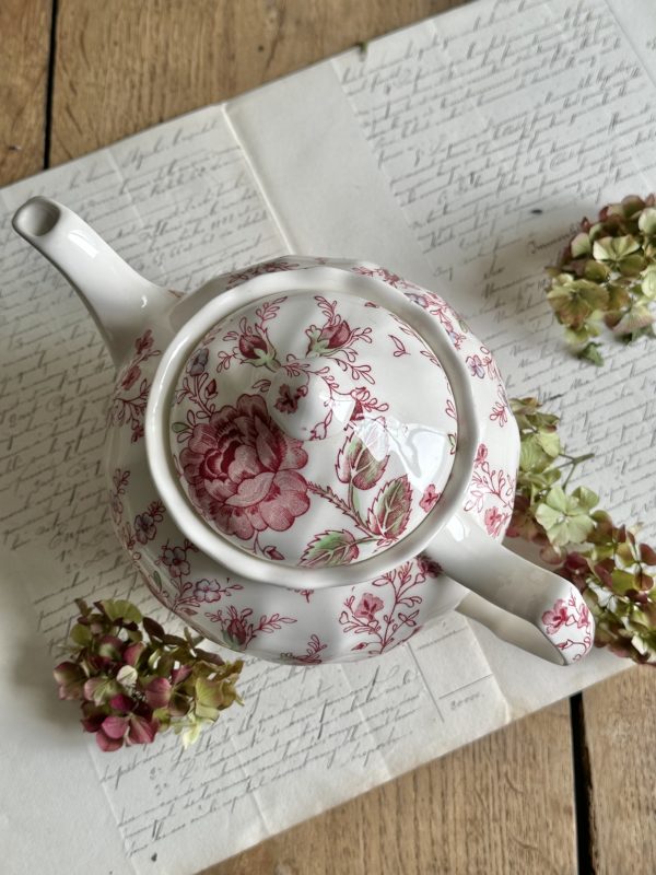 Théière Johnson Brother Rose Chintz – Image 2