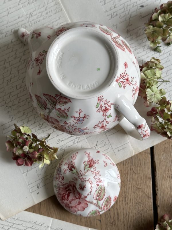 Théière Johnson Brother Rose Chintz – Image 4