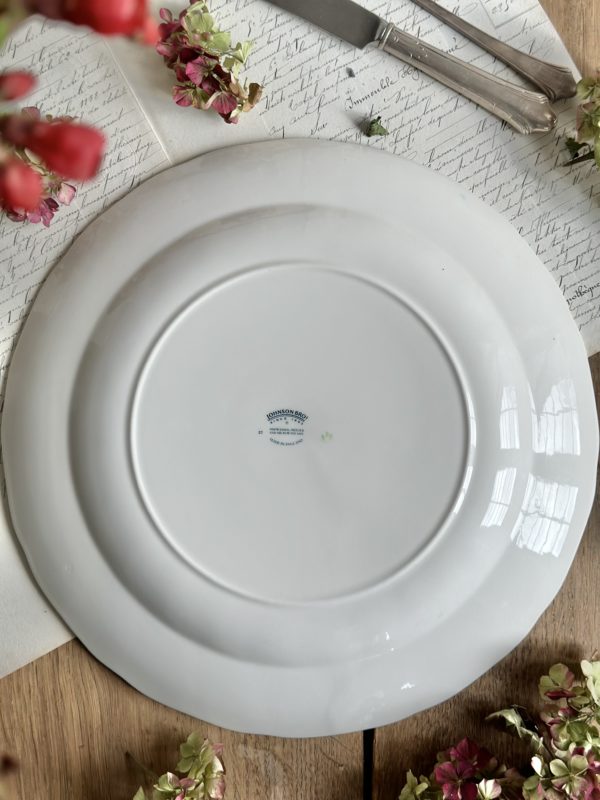 Grand plat rond Ravier Johnson Brothers modèle Rose Chintz – Image 2