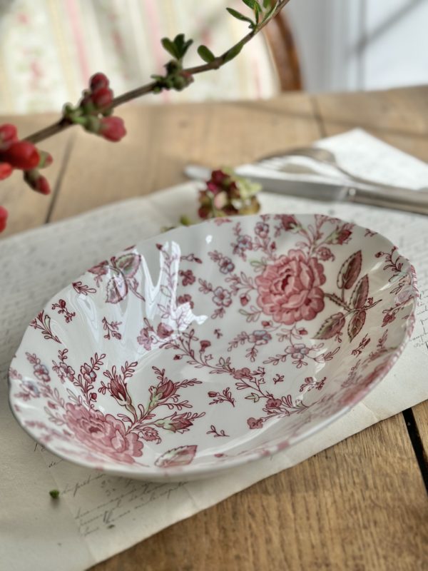 Petit saladier ovale Johnson Brothers modèle Rose Chintz II – Image 3