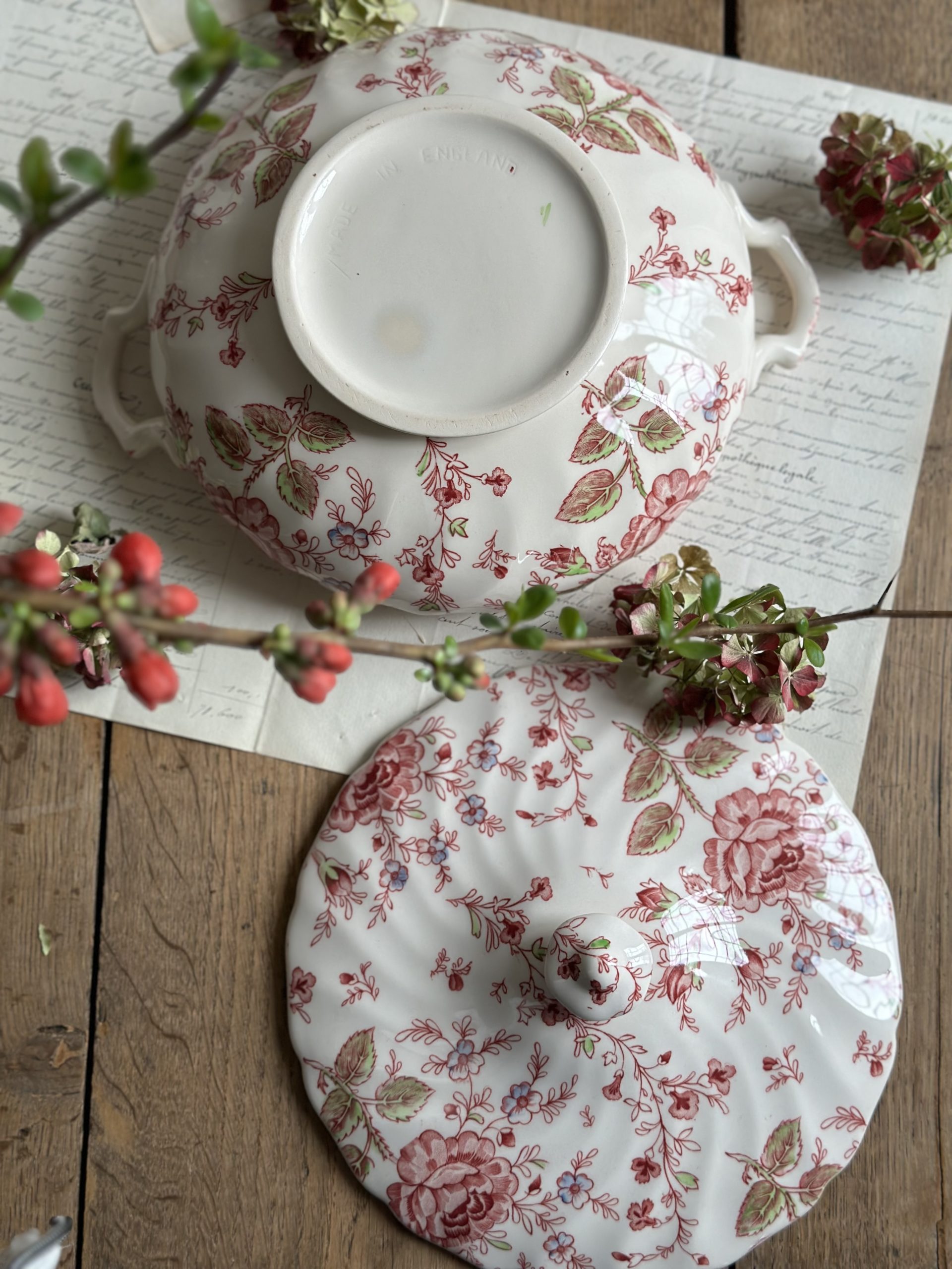 Vajilla johnson bros rose chintz sale