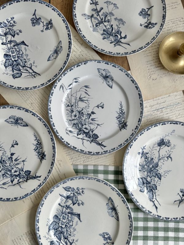 Suite de 6 assiettes plates Sarreguemines modèle Carmen – Image 8