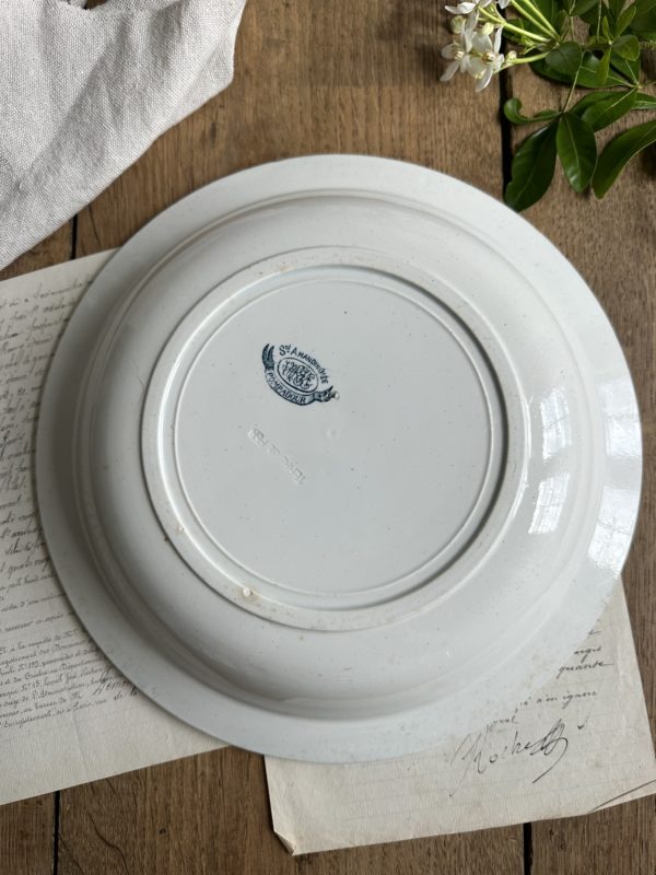Plat creux / saladier St Amandoise modèle Pompadour – Image 4
