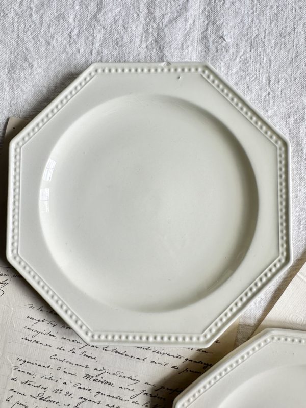 Deux assiettes à dessert perlées Montereau – Image 2