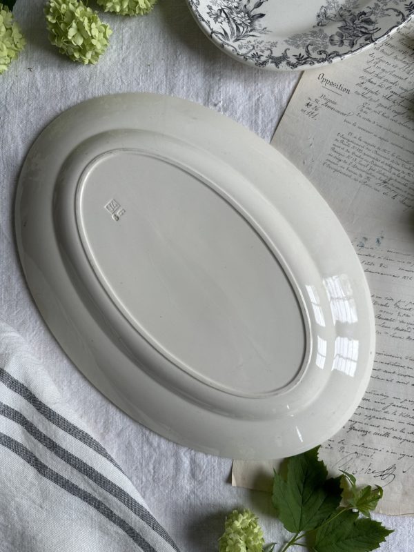 Grand plat ovale Choisy Le Roi modèle Floréal – Image 4