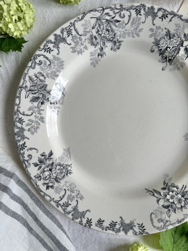 Grand plat rond Choisy Le Roi modèle Floréal – Image 2