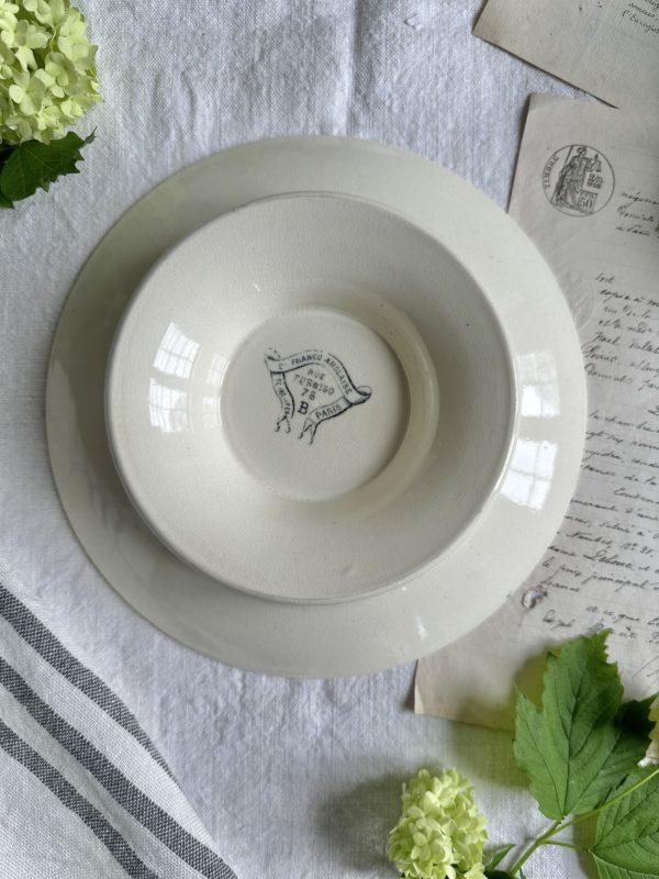 Plat piédouche Choisy Le Roi modèle Floréal – Image 3