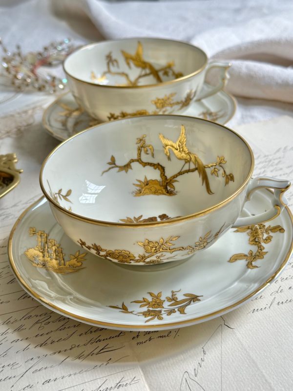 Rare, grande tasse à déjeuner Bernardaud Limoges Modèle Reine Elisabeth II