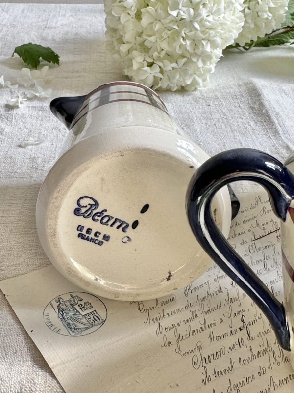 Ensemble cafetière/théière, sucrier et pot à lait Creil et Montereau HBCM modèle Béarn – Image 5