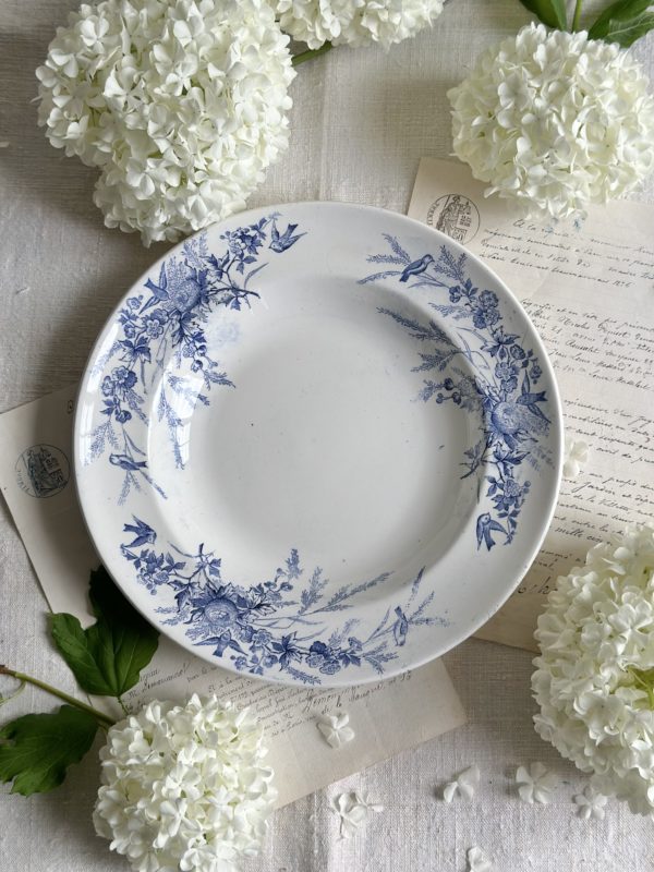 Petit plat Creil et Montereau modèle Linotte