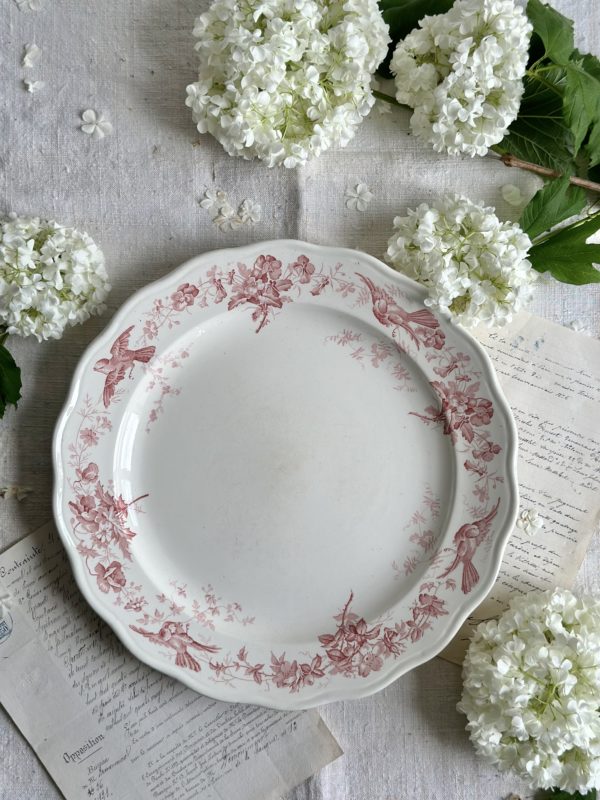 Sublime grand plat rond BWM&Co modèle Indiana - 1868