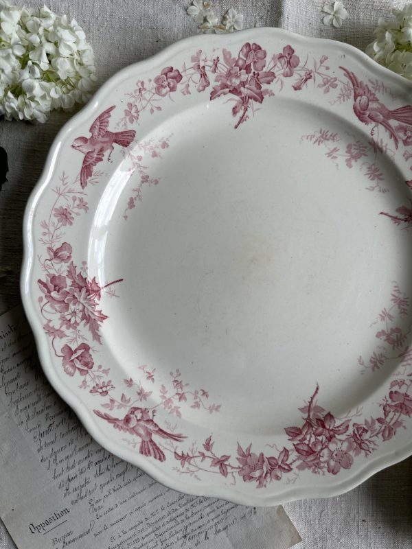 Sublime grand plat rond BWM&Co modèle Indiana - 1868 – Image 4