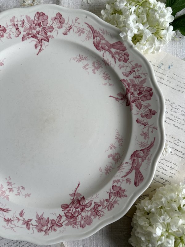 Sublime grand plat rond BWM&Co modèle Indiana - 1868 – Image 3