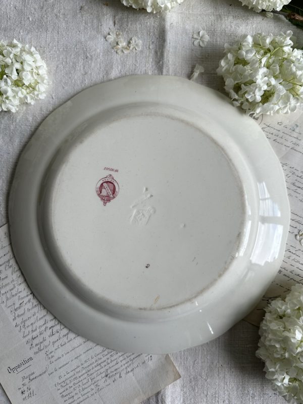 Sublime grand plat rond BWM&Co modèle Indiana - 1868 – Image 2