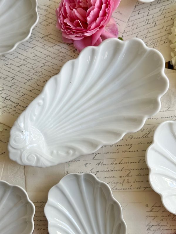 I. Ravier coquillage en porcelaine