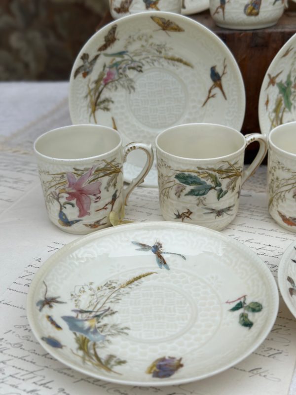 Exceptionnel service à café Haviland pour E. Bourgeois, dessins de Henri Léon Pallandre, Atelier Auteuil, XIXème – Image 17