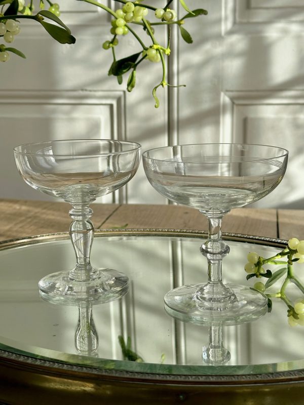 Deux coupes de champagne Baccarat – Image 3