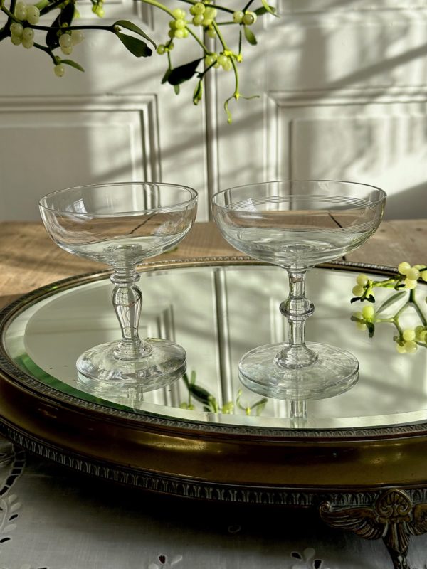 Deux coupes de champagne Baccarat – Image 4
