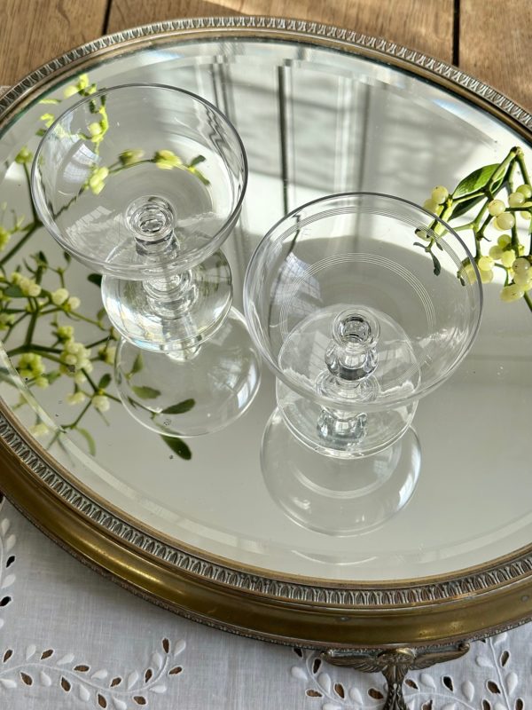 Deux coupes de champagne Baccarat – Image 2
