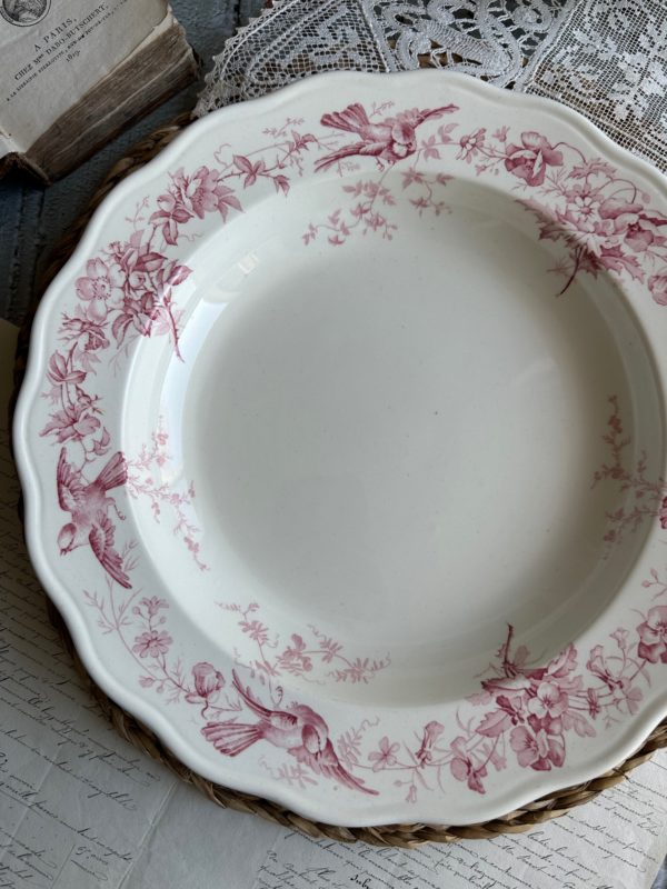 Grand plat creux  – manufacture BWM & co Brown Westhead Moore modèle Indiana – 1868 – Image 4