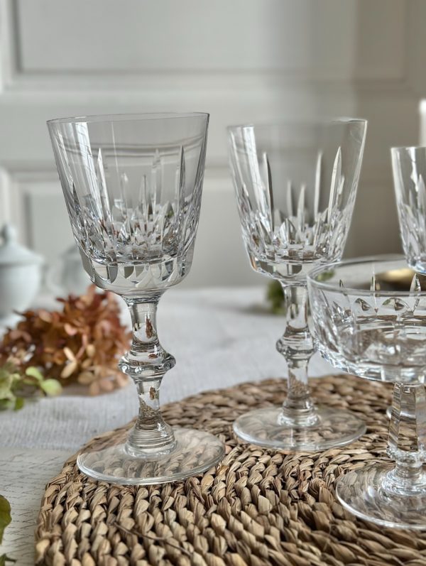 Service de verres en cristal de Sèvres