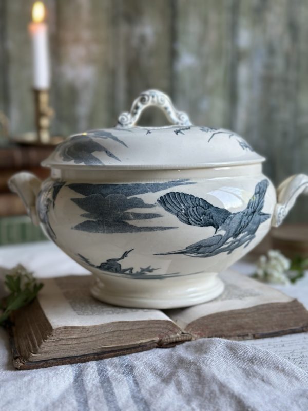 Petite soupière Lunéville aux oiseaux - XIXème – Image 2