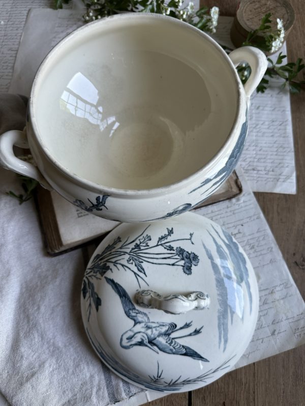 Petite soupière Lunéville aux oiseaux - XIXème – Image 4
