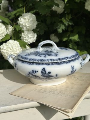 Petite soupière Coquelicots et oiseaux