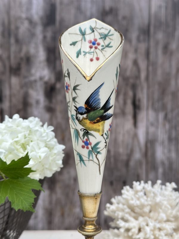 Sublime soliflore cornet polychrome aux oiseaux – Image 2